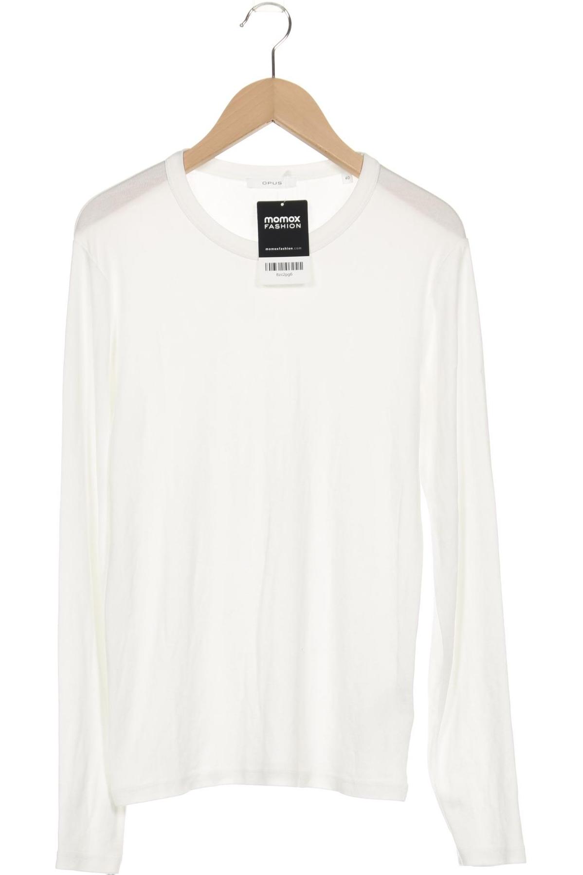 

Opus Damen Langarmshirt, weiß, Gr. 40