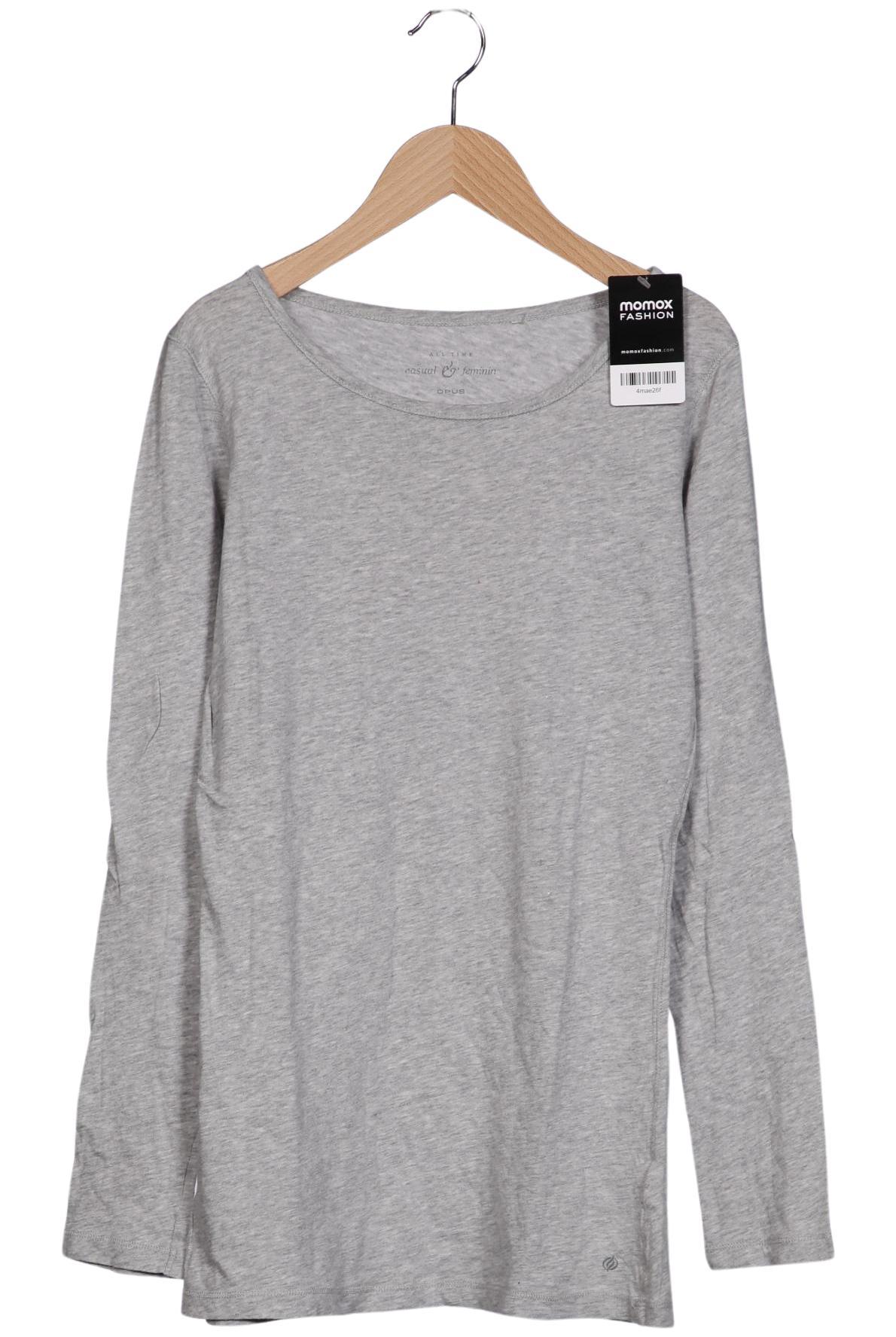 

Opus Damen Langarmshirt, grau, Gr. 36
