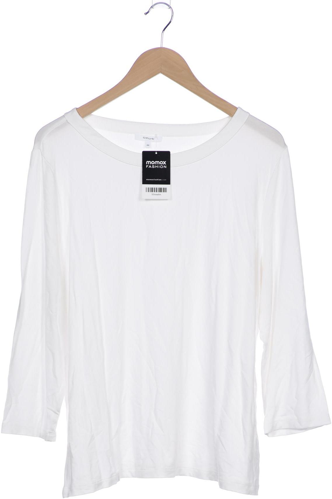 

Opus Damen Langarmshirt, weiß, Gr. 44