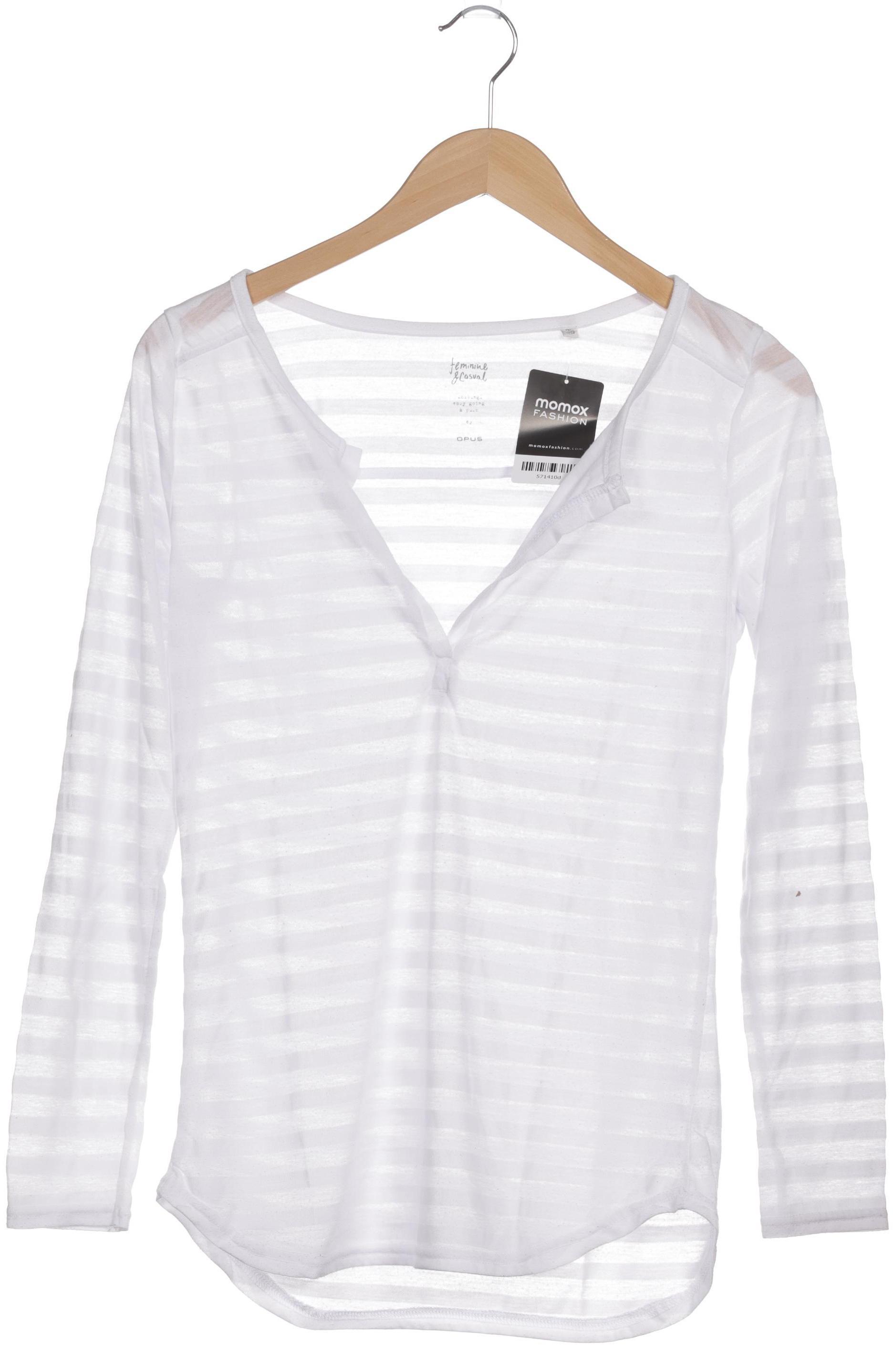 

Opus Damen Langarmshirt, weiß, Gr. 36