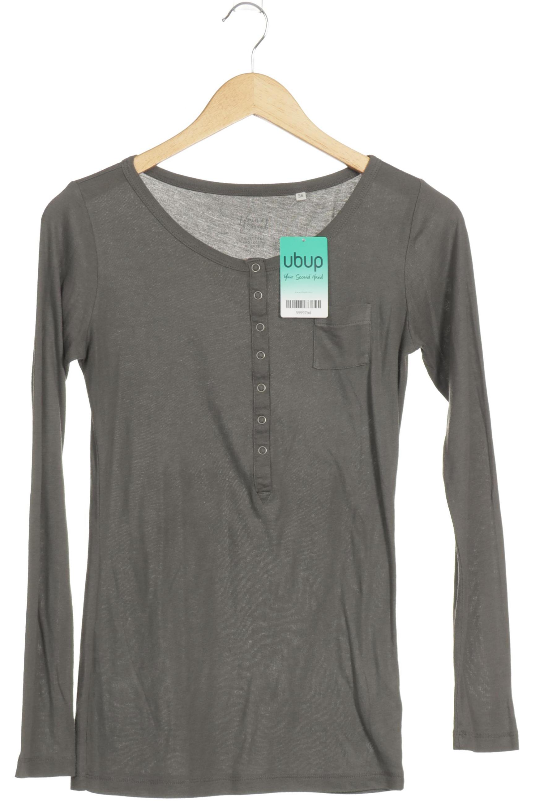 

Opus Damen Langarmshirt, grau, Gr. 36