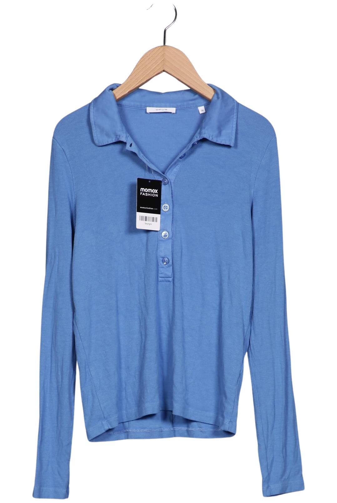 

Opus Damen Langarmshirt, blau, Gr. 36
