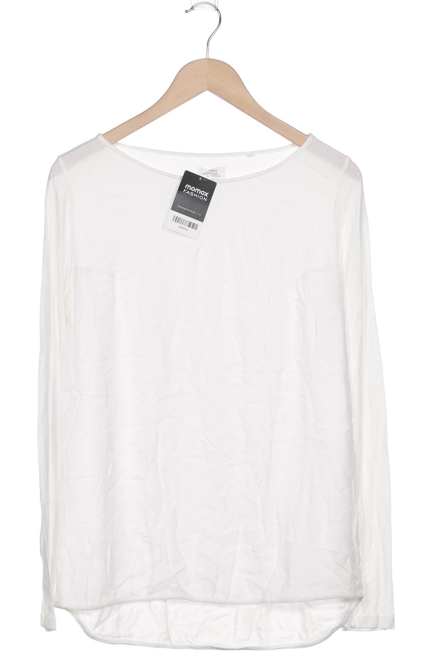 

Opus Damen Langarmshirt, weiß, Gr. 40