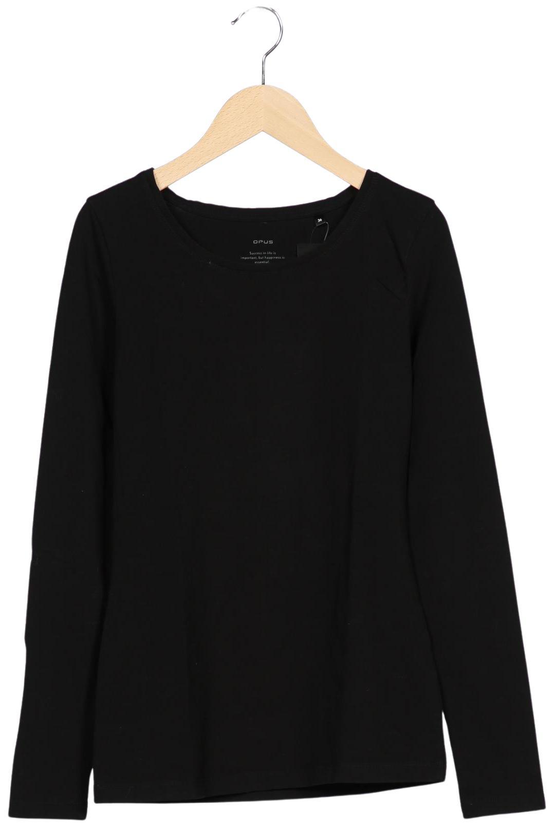 

Opus Damen Langarmshirt, schwarz, Gr. 36