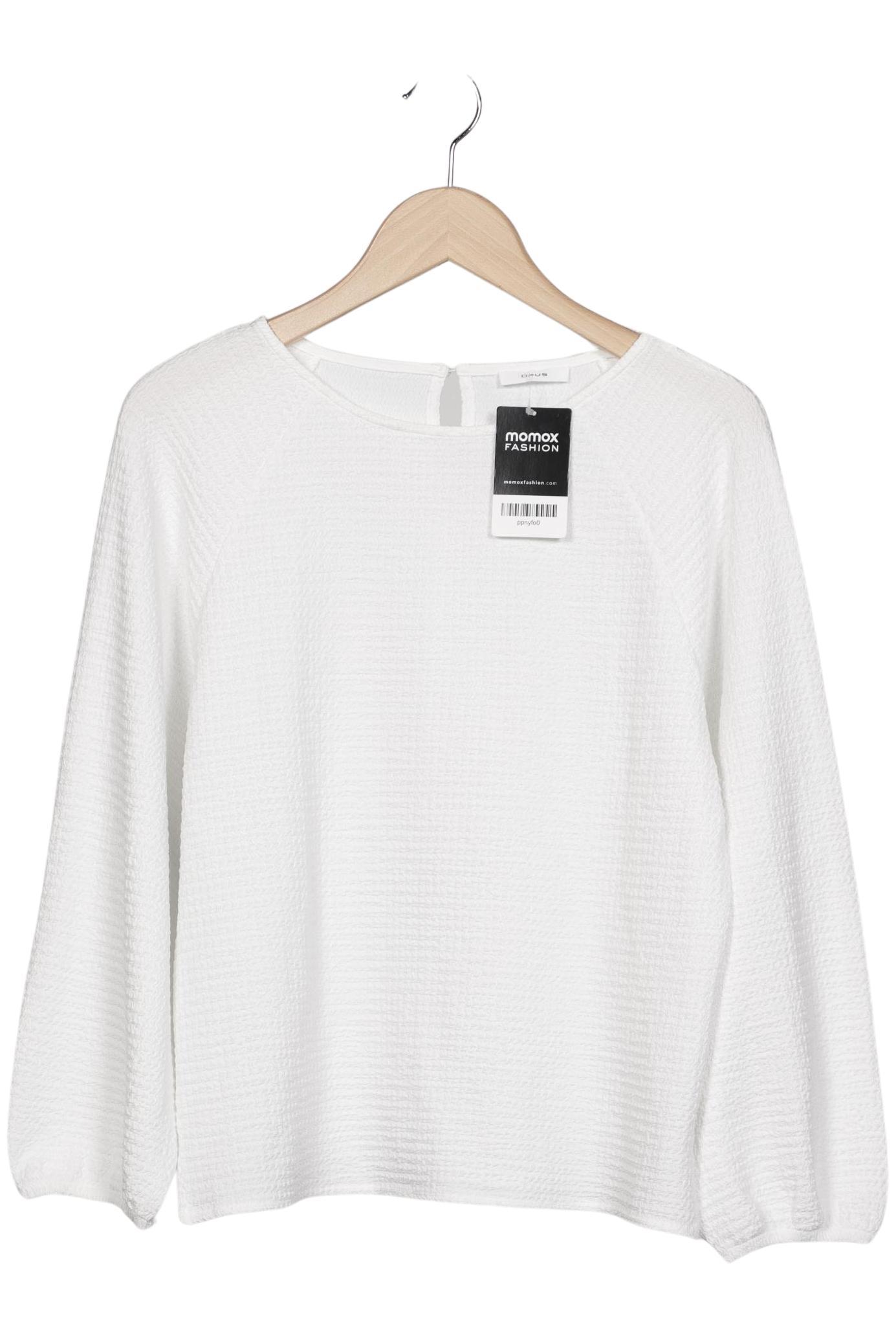 

Opus Damen Langarmshirt, weiß, Gr. 36