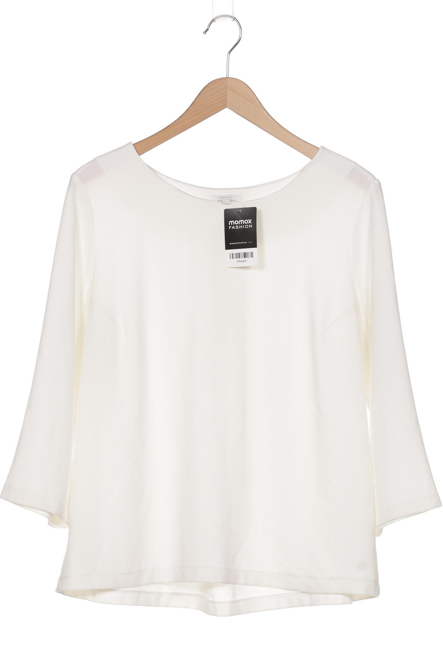 

Opus Damen Langarmshirt, weiß, Gr. 44
