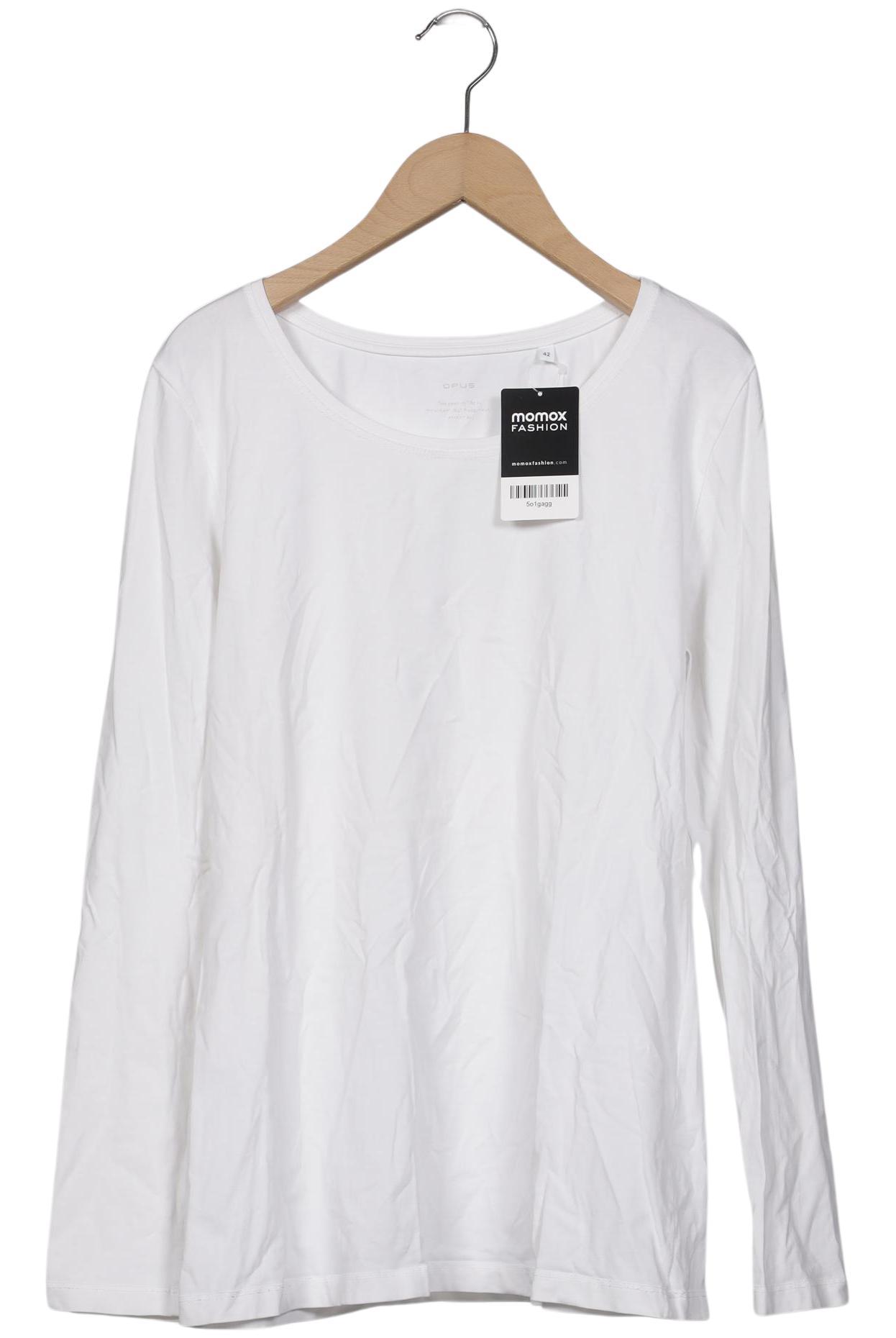 

Opus Damen Langarmshirt, weiß, Gr. 42