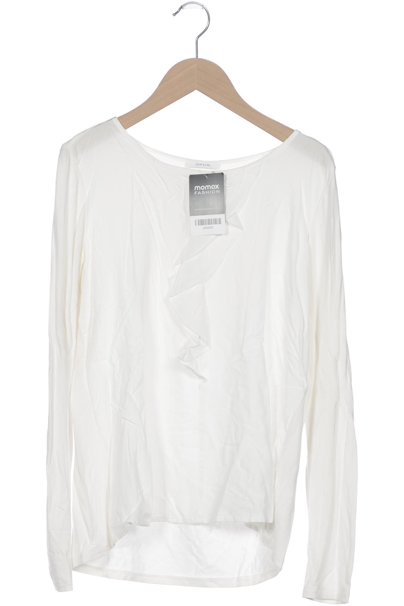 

Opus Damen Langarmshirt, weiß, Gr. 36