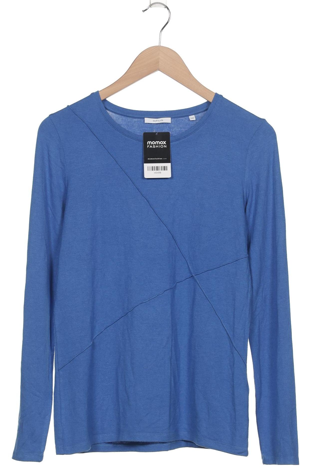 

Opus Damen Langarmshirt, blau, Gr. 40