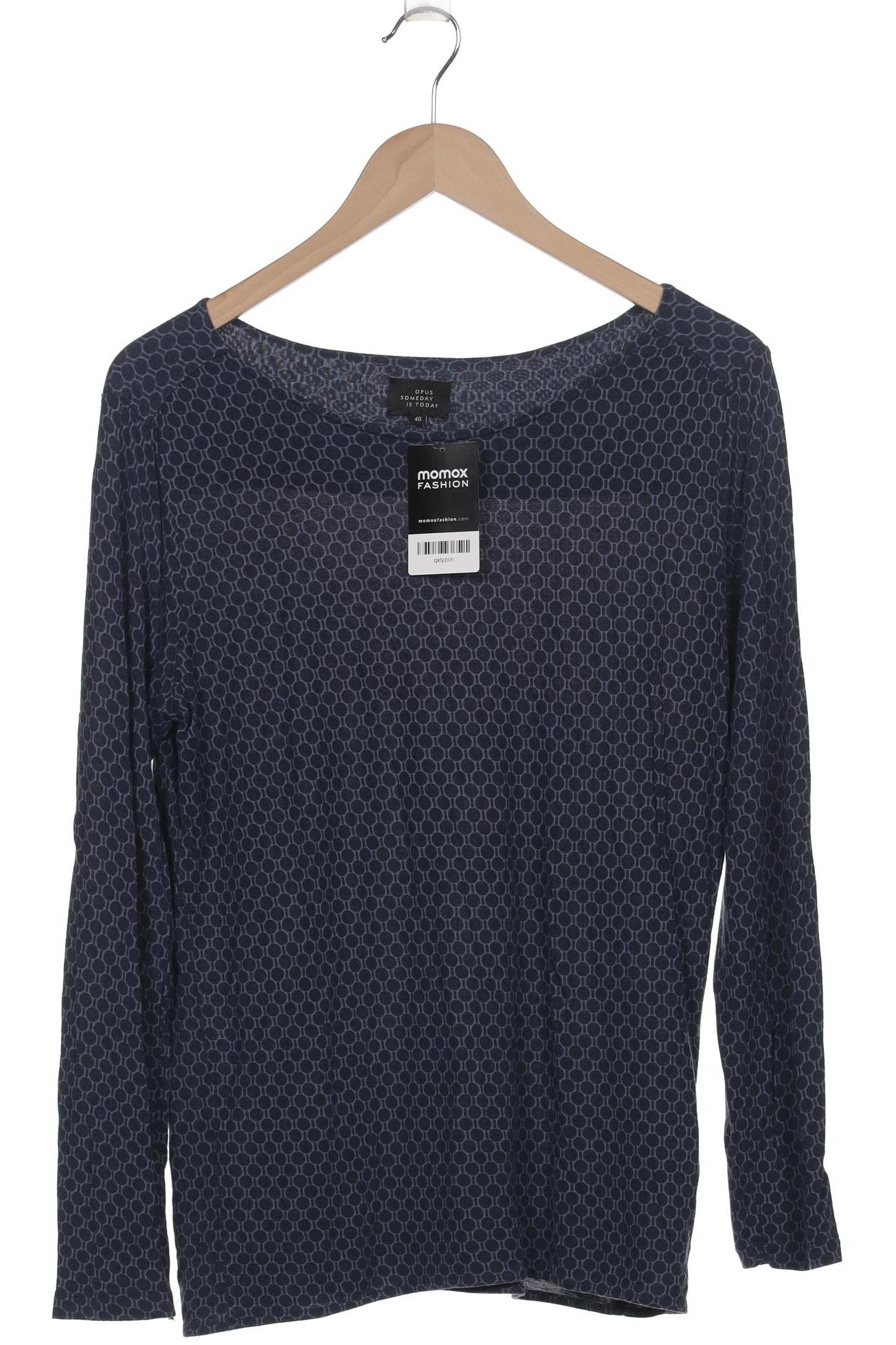 

Opus Damen Langarmshirt, marineblau, Gr. 40