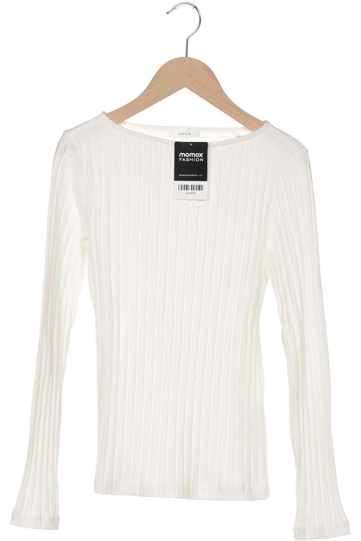 

Opus Damen Langarmshirt, weiß, Gr. 36