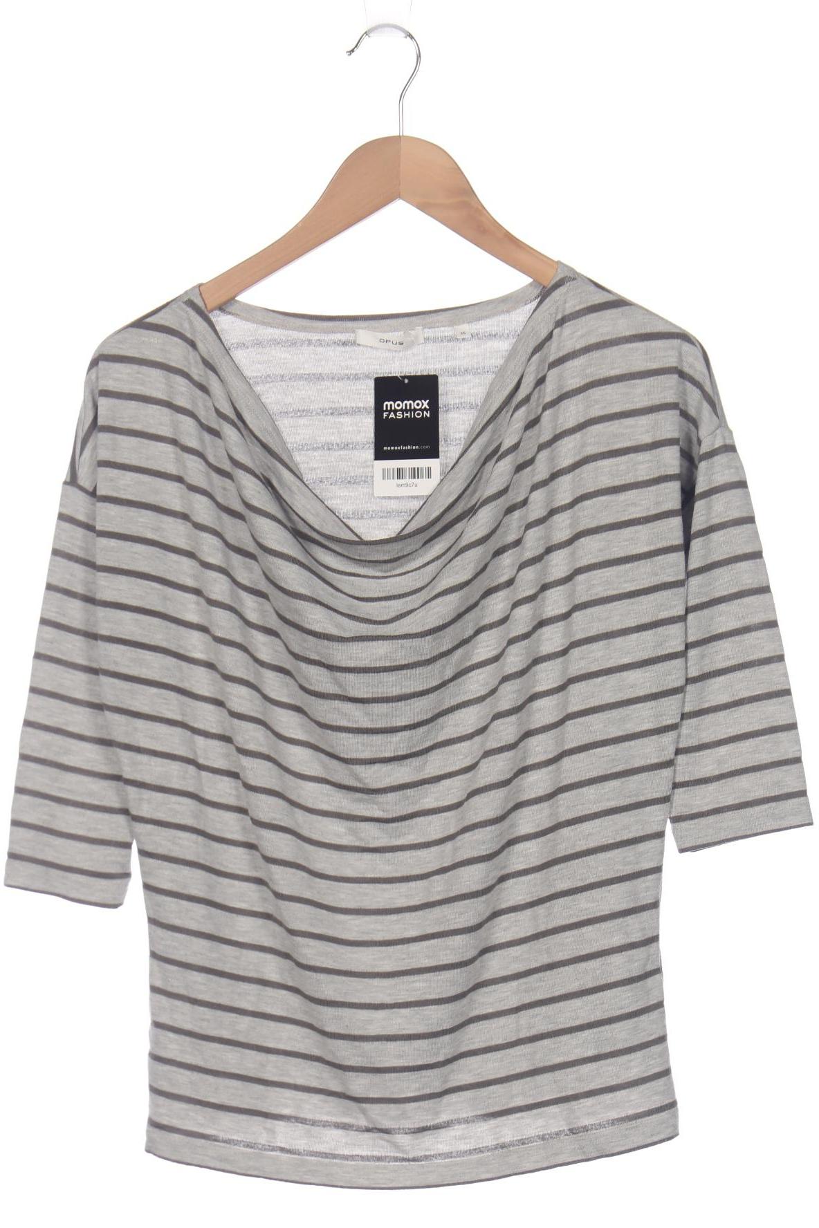 

Opus Damen Langarmshirt, grau, Gr. 36