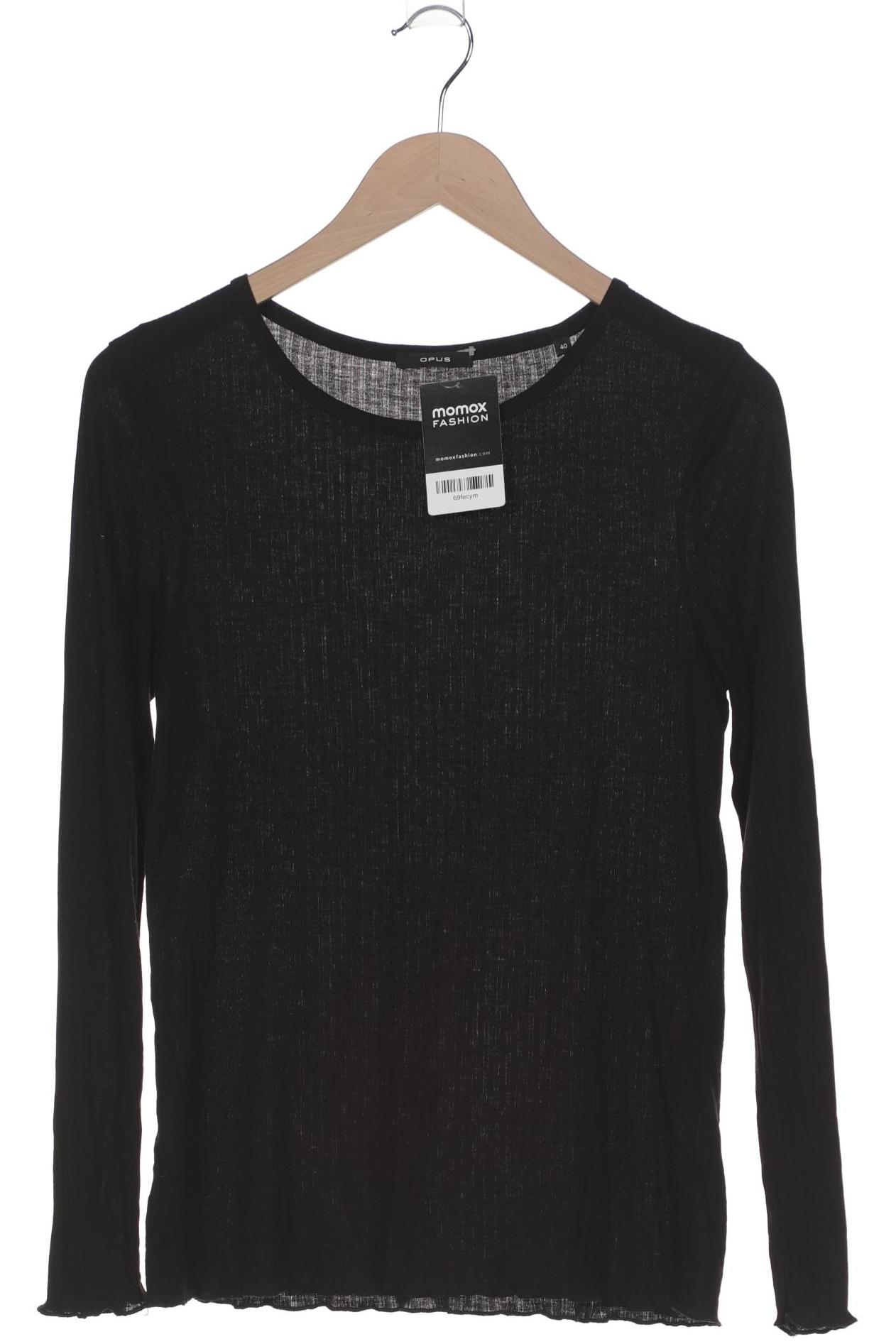 

Opus Damen Langarmshirt, schwarz, Gr. 40