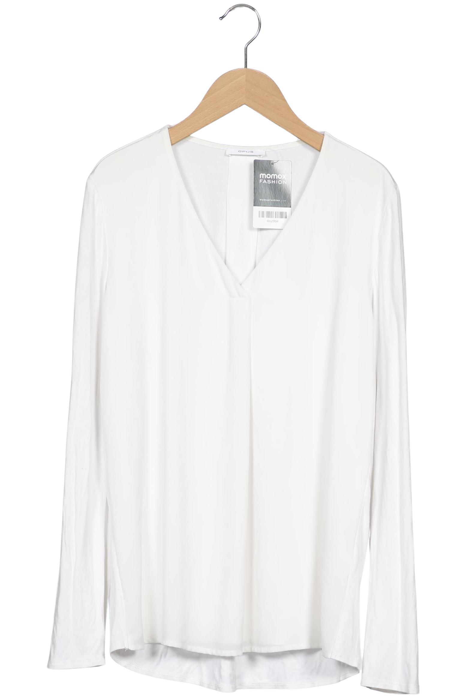 

Opus Damen Langarmshirt, weiß, Gr. 36