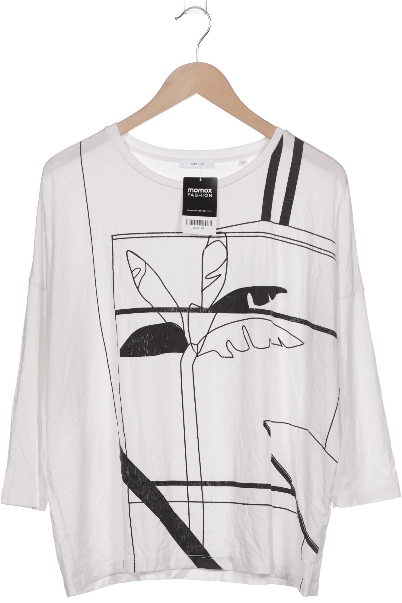 

Opus Damen Langarmshirt, weiß, Gr. 44