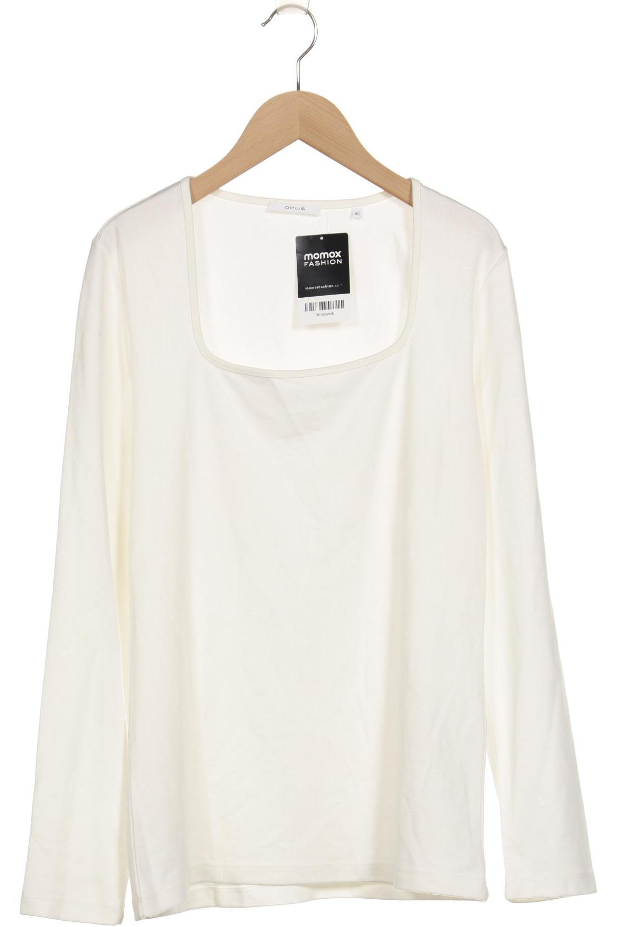 

Opus Damen Langarmshirt, weiß, Gr. 40