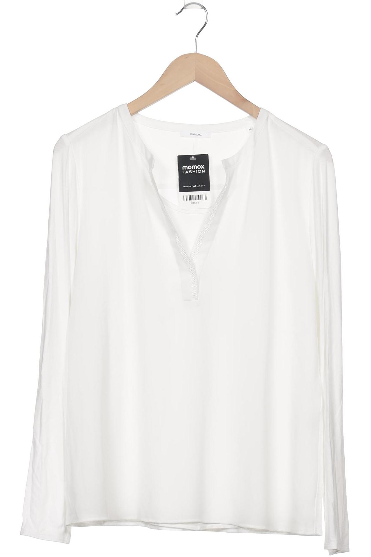 

Opus Damen Langarmshirt, weiß, Gr. 42