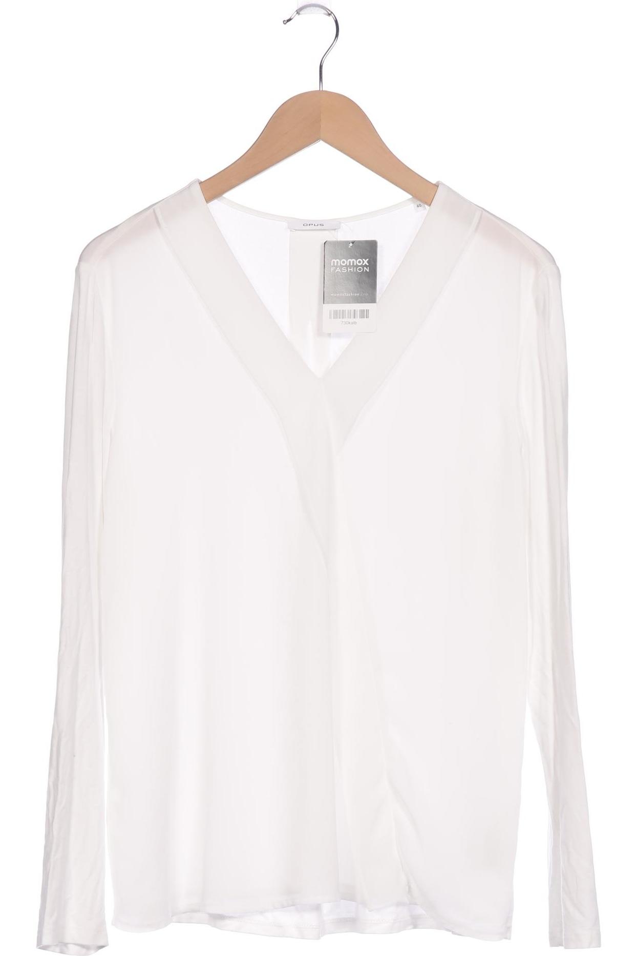 

Opus Damen Langarmshirt, weiß, Gr. 40