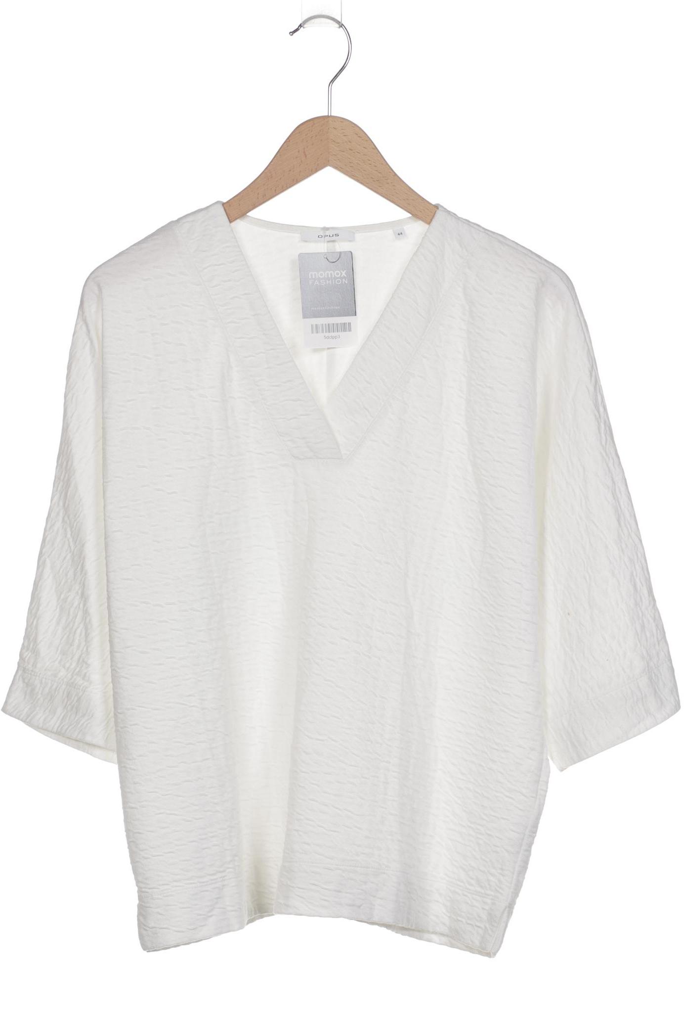 

Opus Damen Langarmshirt, weiß, Gr. 44