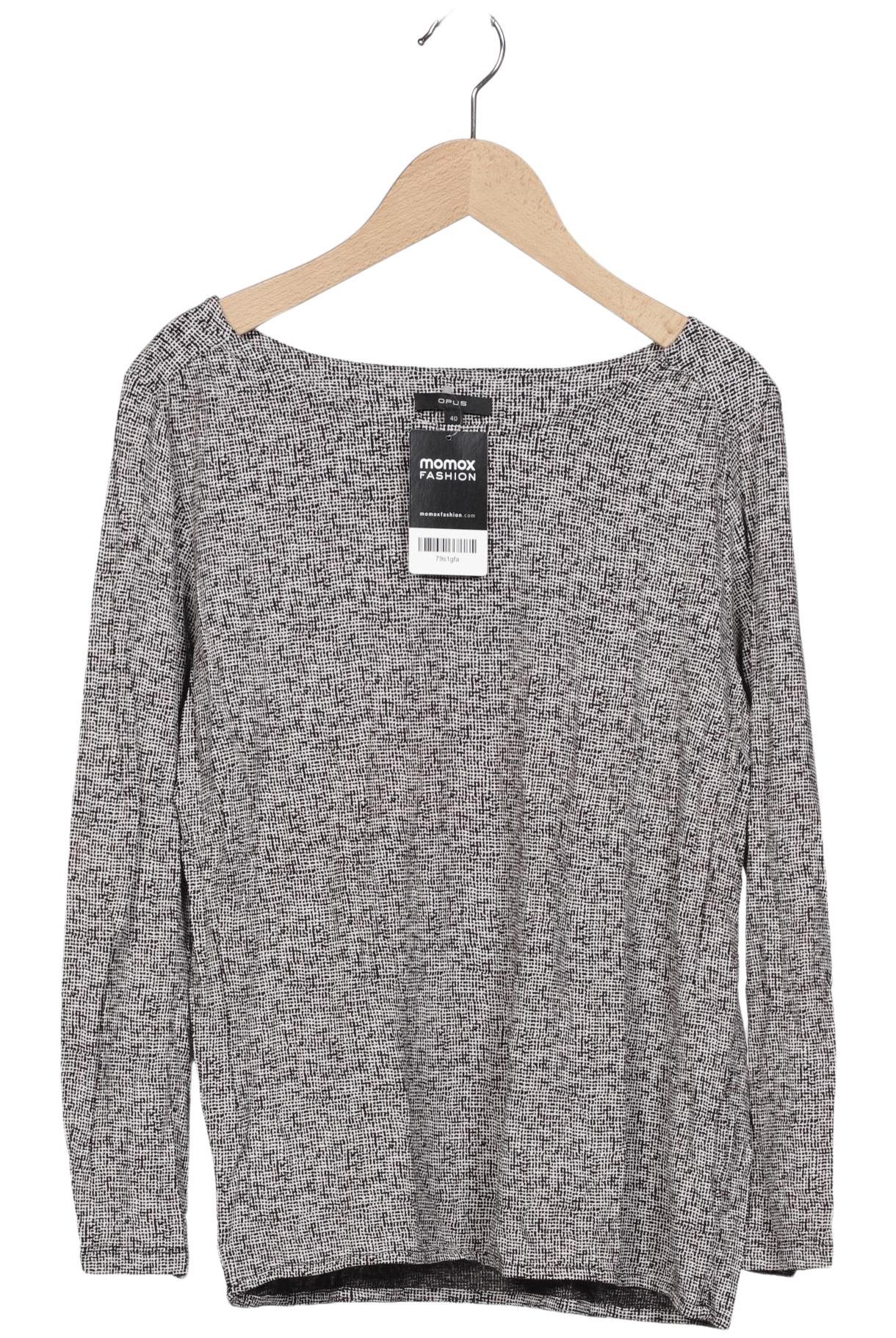 

Opus Damen Langarmshirt, grau, Gr. 40