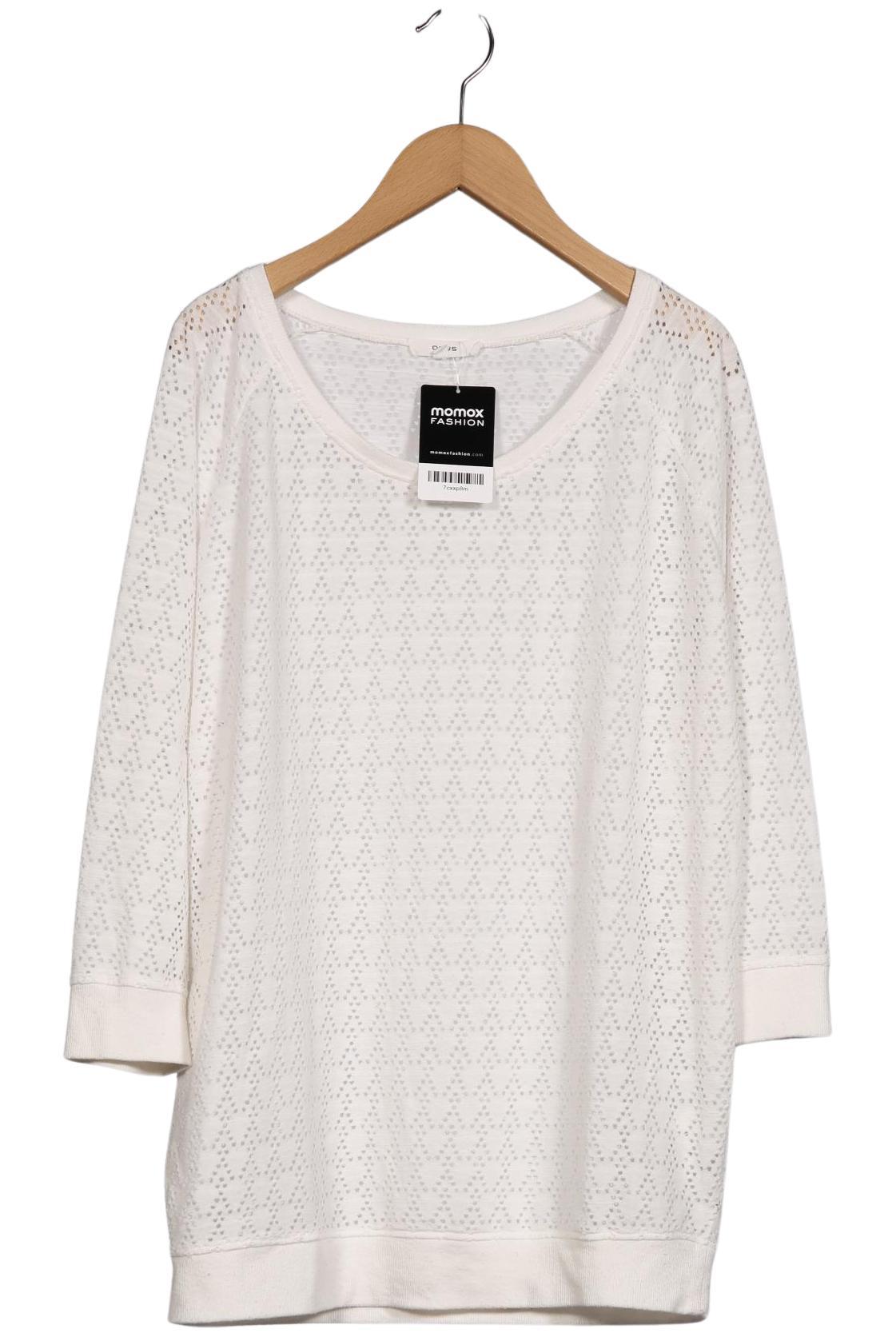 

Opus Damen Langarmshirt, weiß, Gr. 40