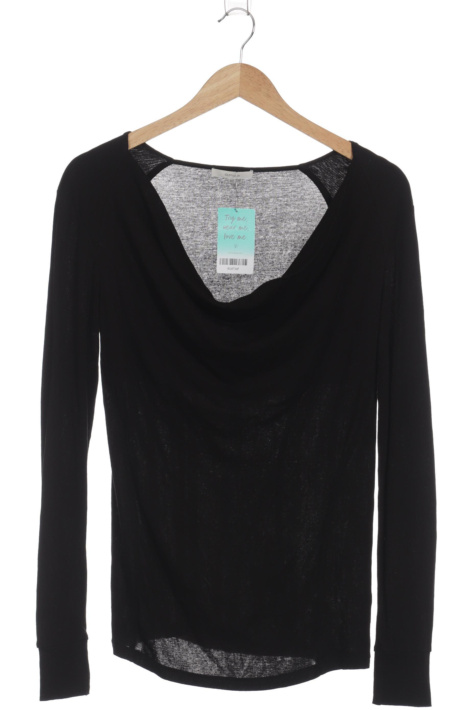 

Opus Damen Langarmshirt, schwarz, Gr. 40