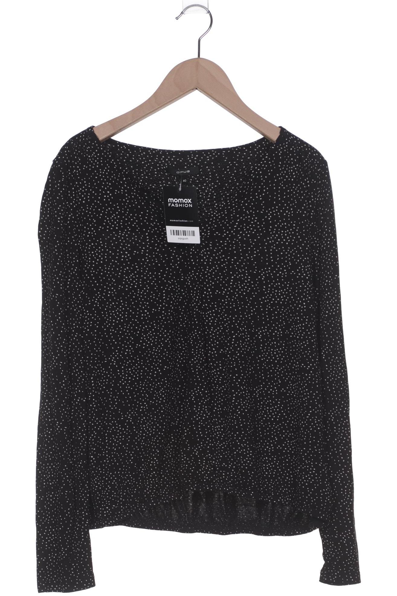 

Opus Damen Langarmshirt, schwarz, Gr. 40