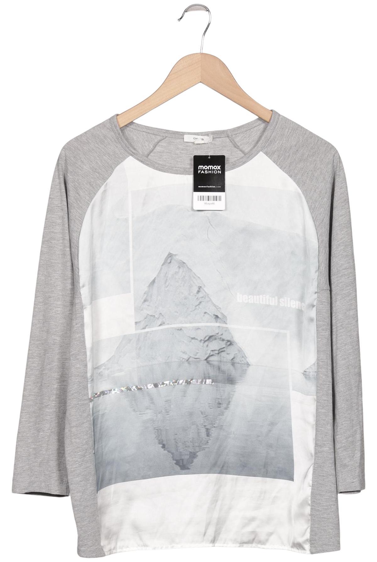 

Opus Damen Langarmshirt, grau, Gr. 38