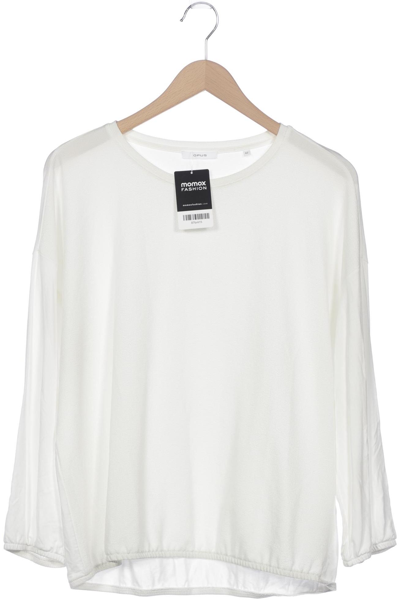 

Opus Damen Langarmshirt, weiß, Gr. 42