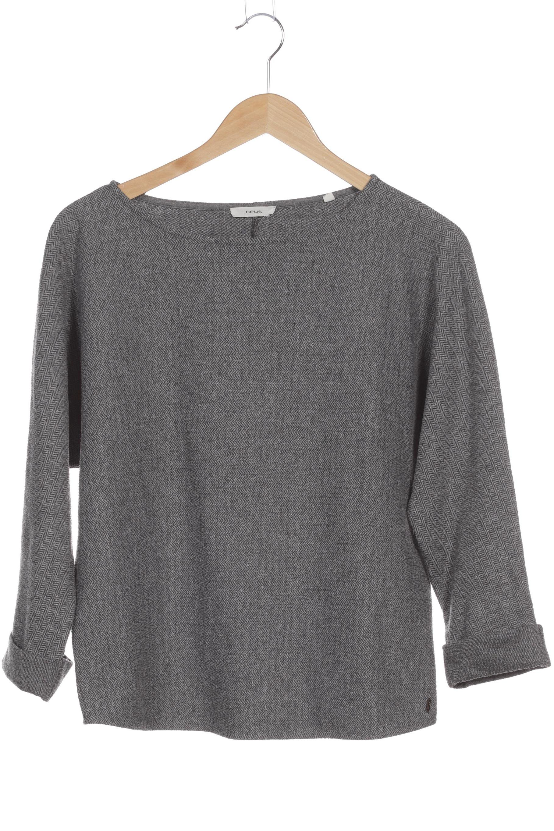 

Opus Damen Langarmshirt, grau, Gr. 36