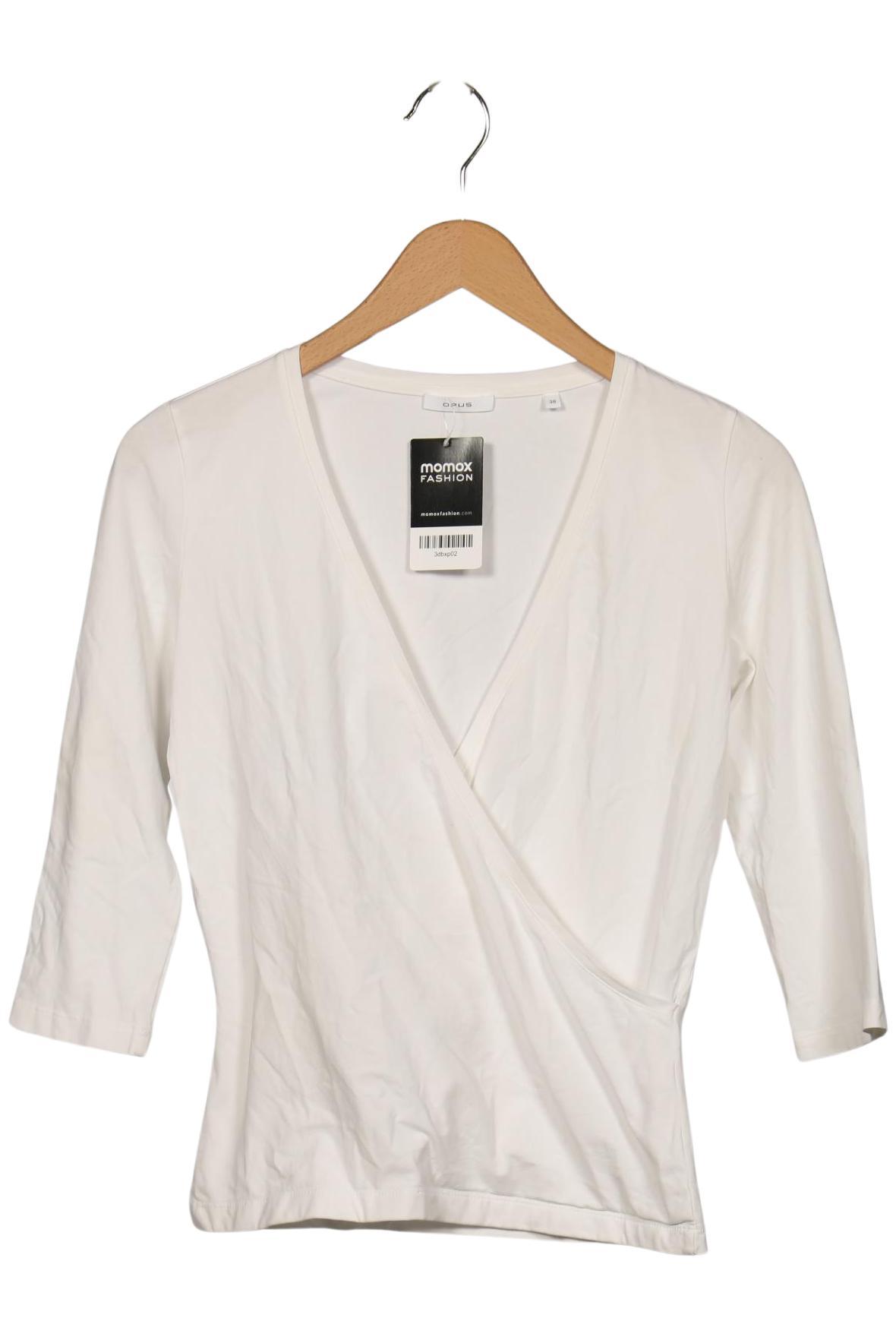 

Opus Damen Langarmshirt, weiß, Gr. 38