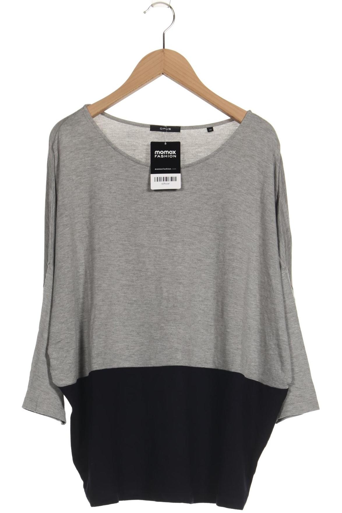 

Opus Damen Langarmshirt, grau, Gr. 38