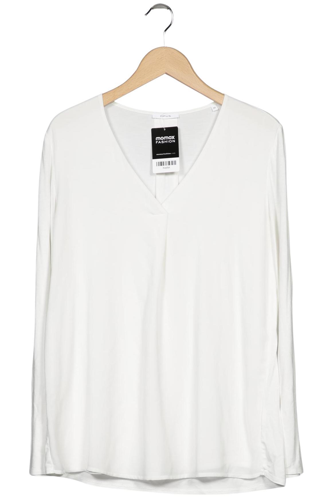 

Opus Damen Langarmshirt, weiß, Gr. 40