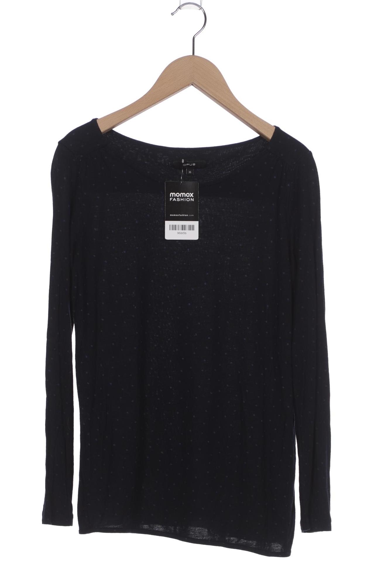 

Opus Damen Langarmshirt, marineblau, Gr. 36