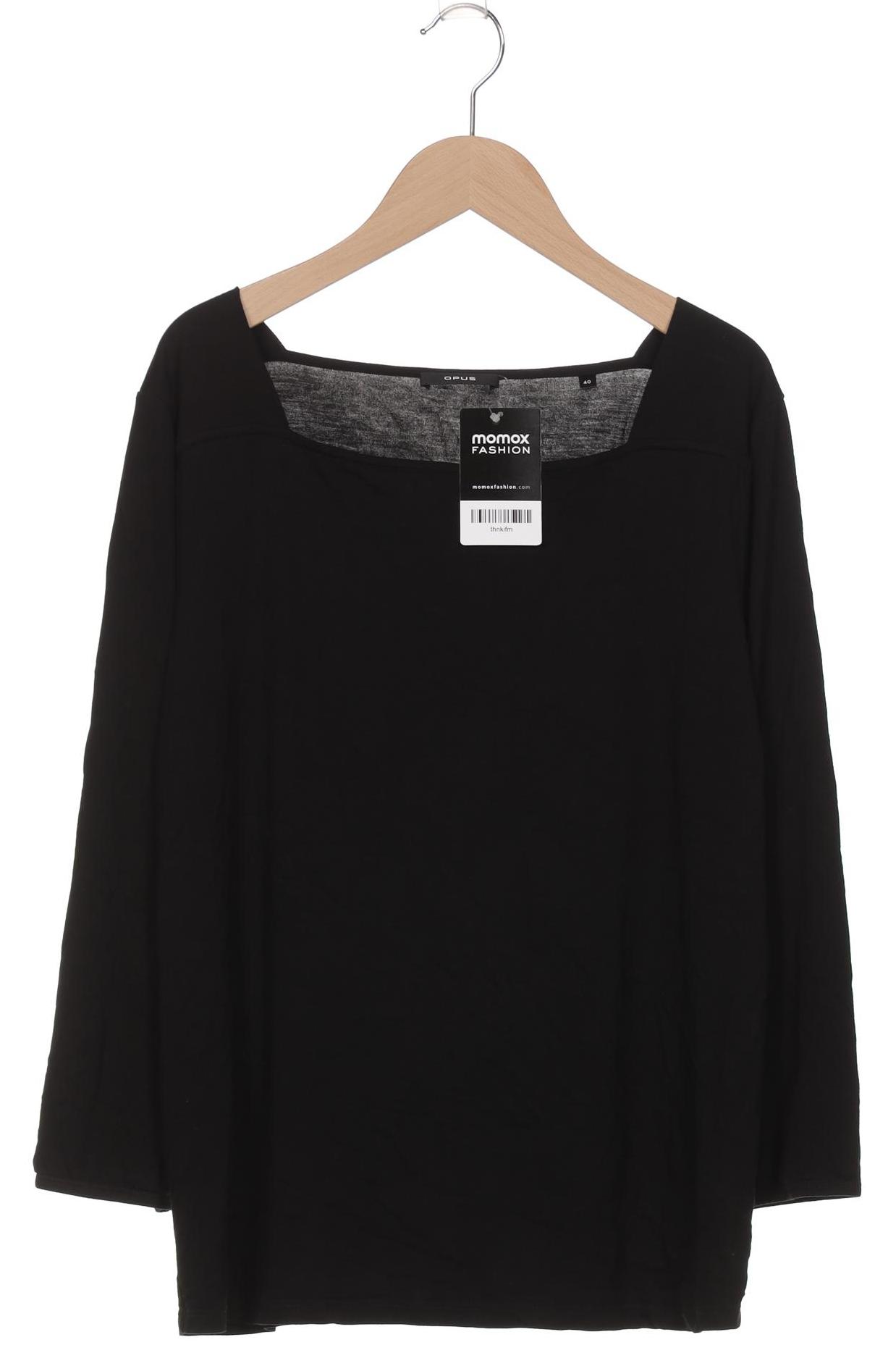 

Opus Damen Langarmshirt, schwarz, Gr. 40