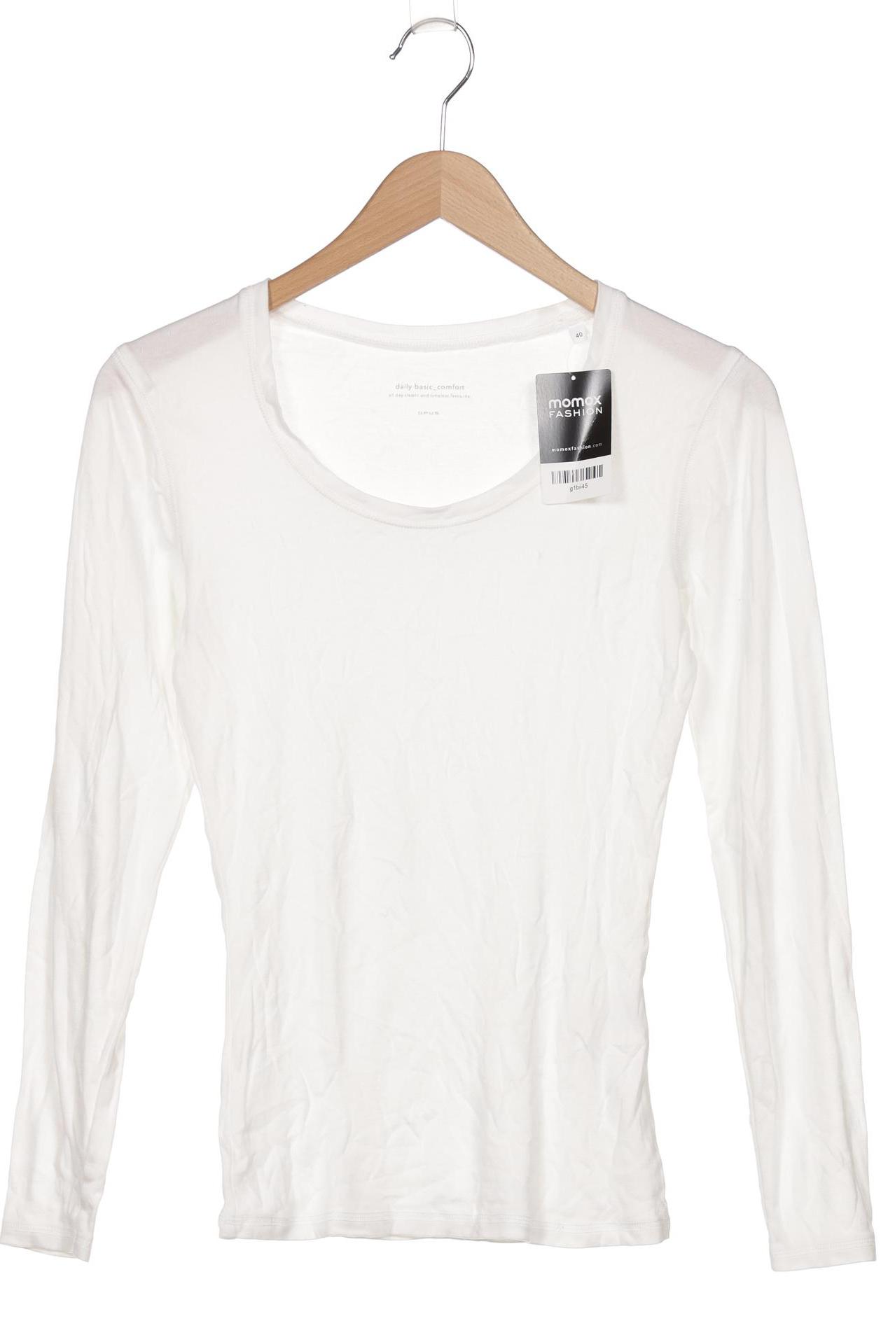 

Opus Damen Langarmshirt, weiß, Gr. 40