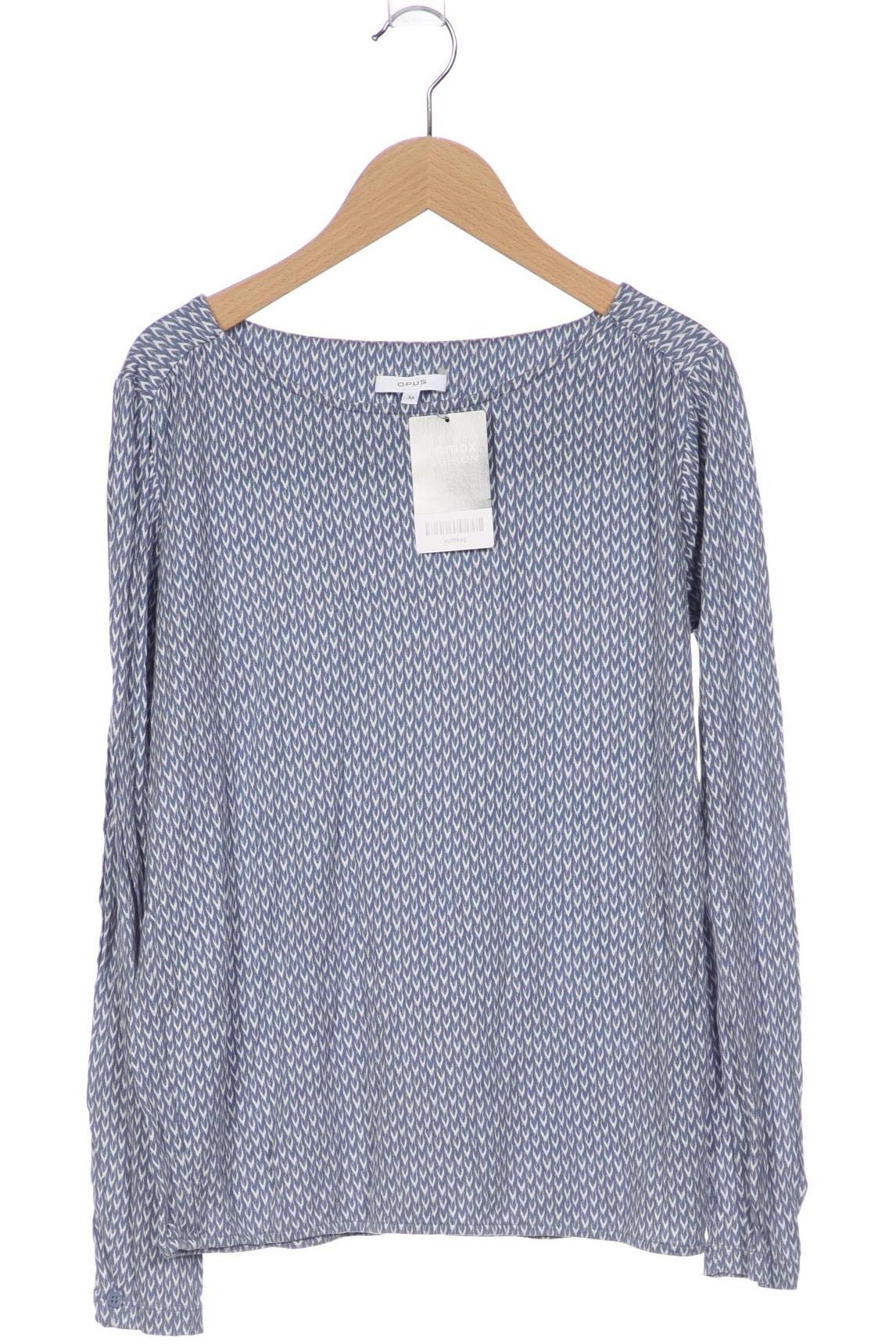 

Opus Damen Langarmshirt, blau, Gr. 36