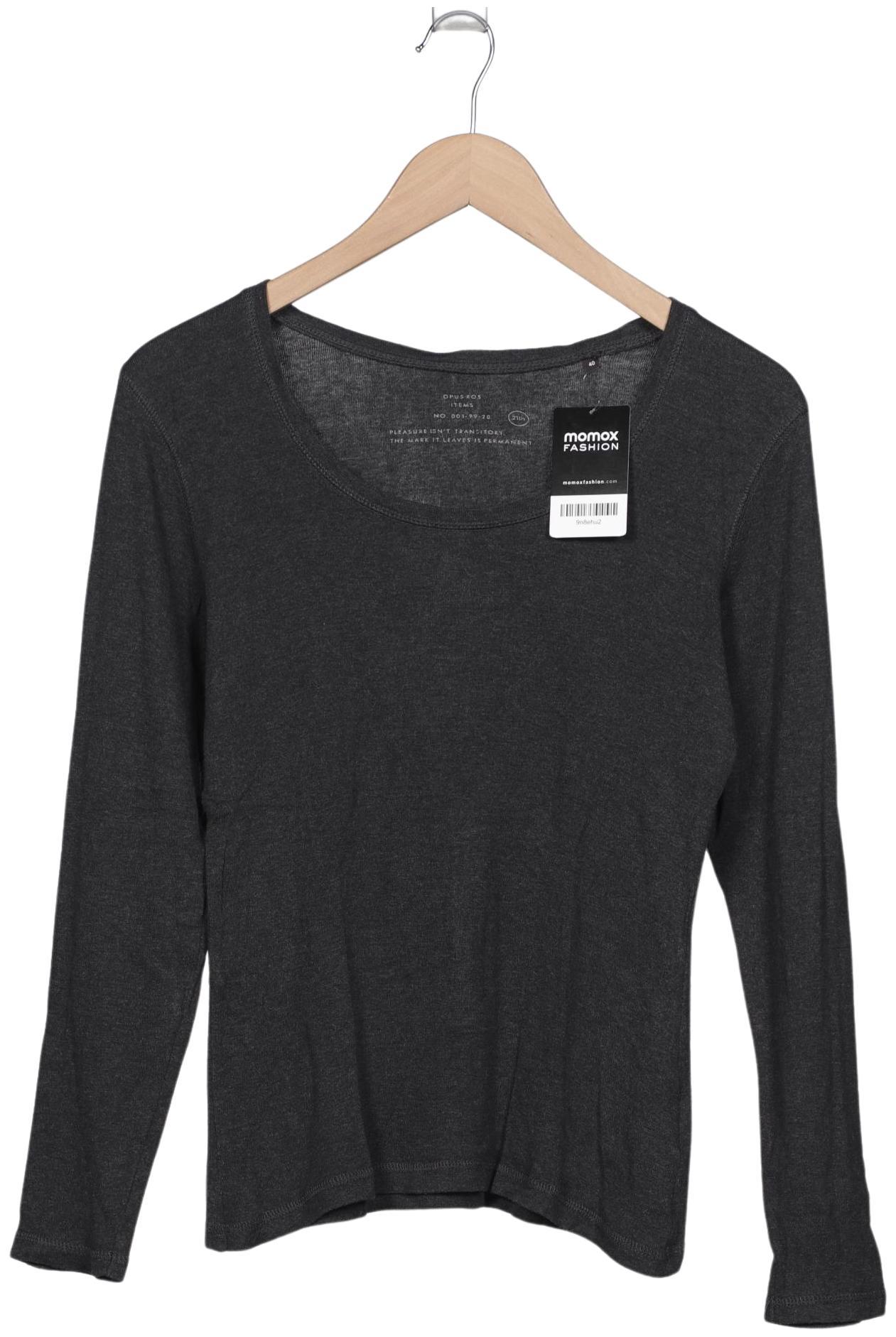 

Opus Damen Langarmshirt, grau, Gr. 40