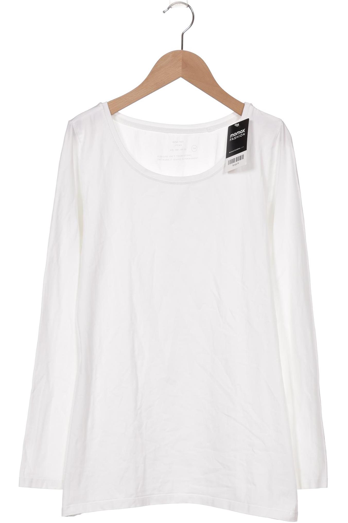 

Opus Damen Langarmshirt, weiß, Gr. 42