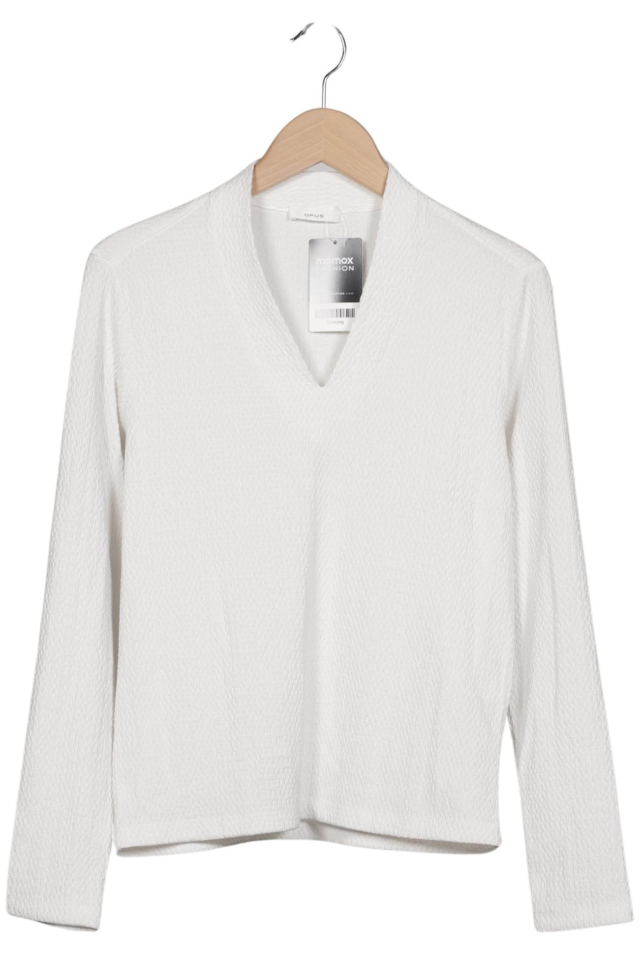 

Opus Damen Langarmshirt, weiß, Gr. 38