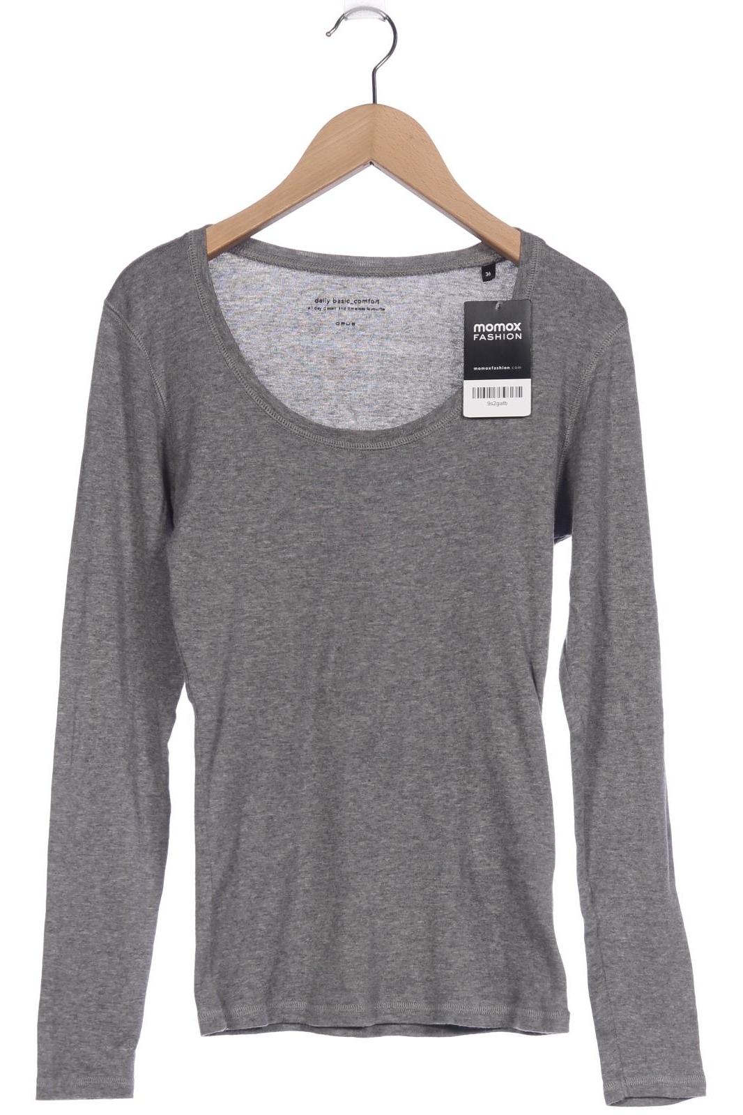 

Opus Damen Langarmshirt, grau, Gr. 36