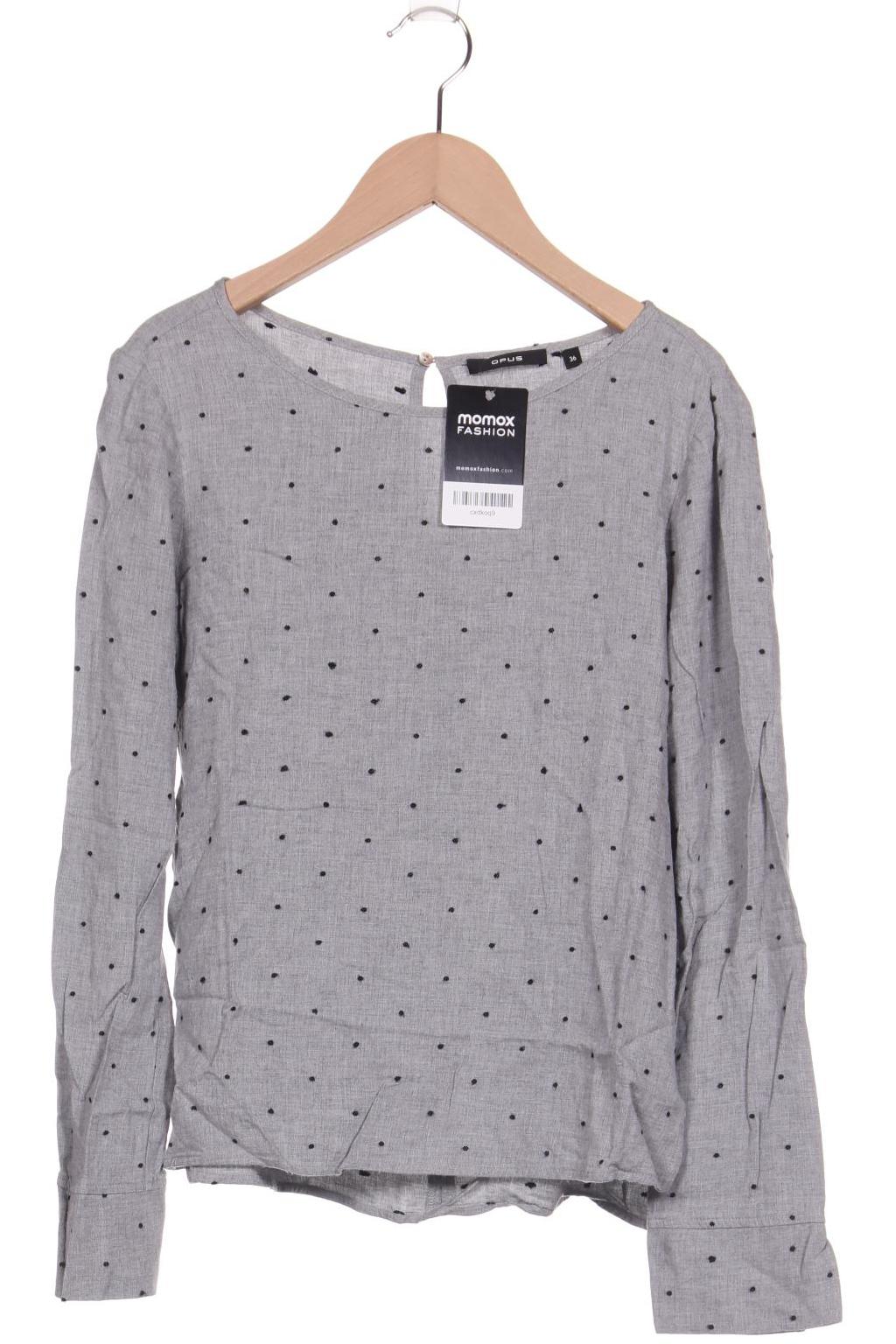 

Opus Damen Langarmshirt, grau, Gr. 36