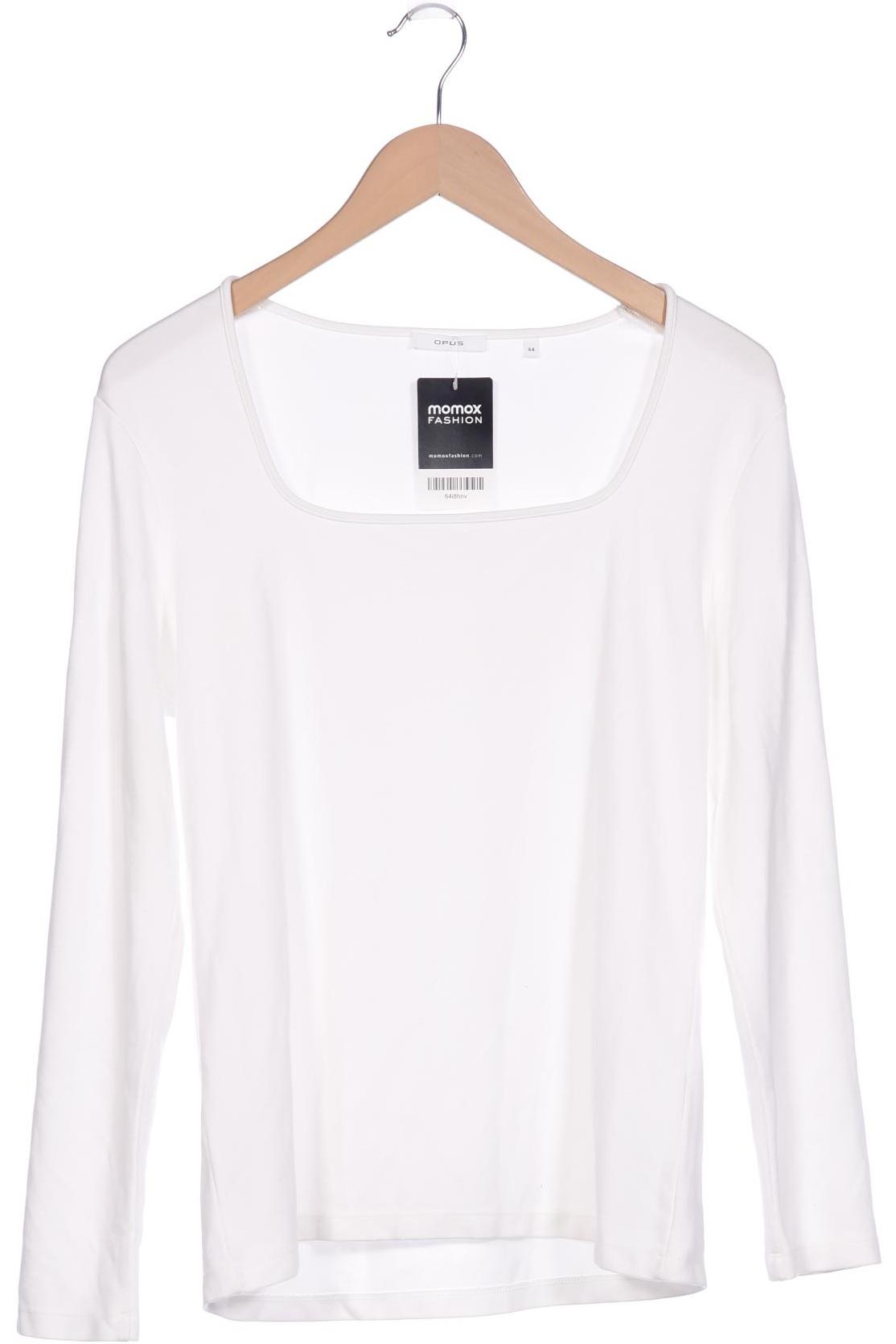 

Opus Damen Langarmshirt, weiß, Gr. 44