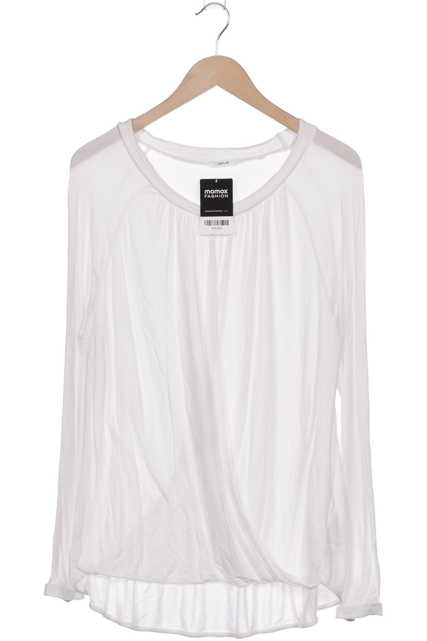 

Opus Damen Langarmshirt, weiß, Gr. 42