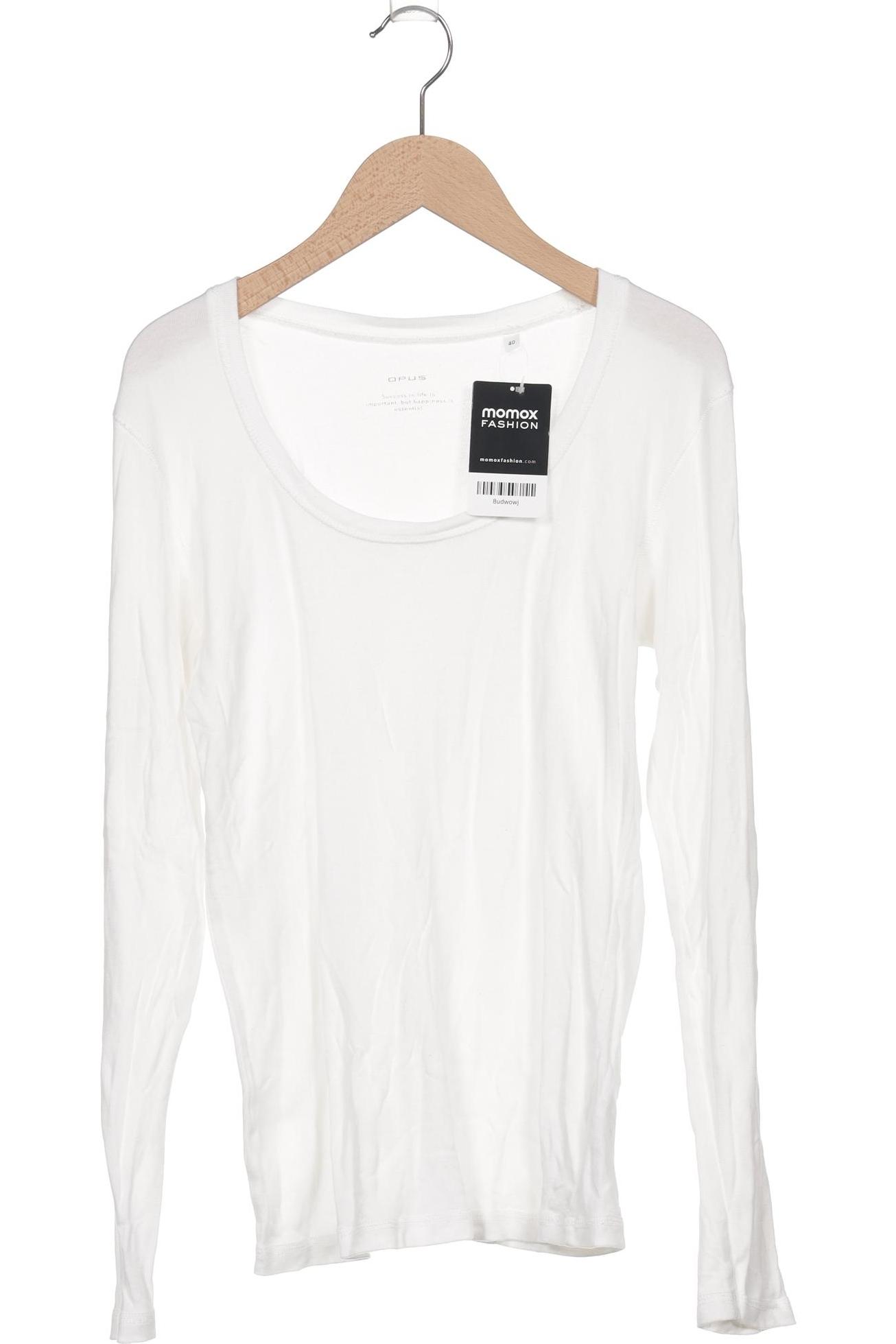 

Opus Damen Langarmshirt, weiß, Gr. 40