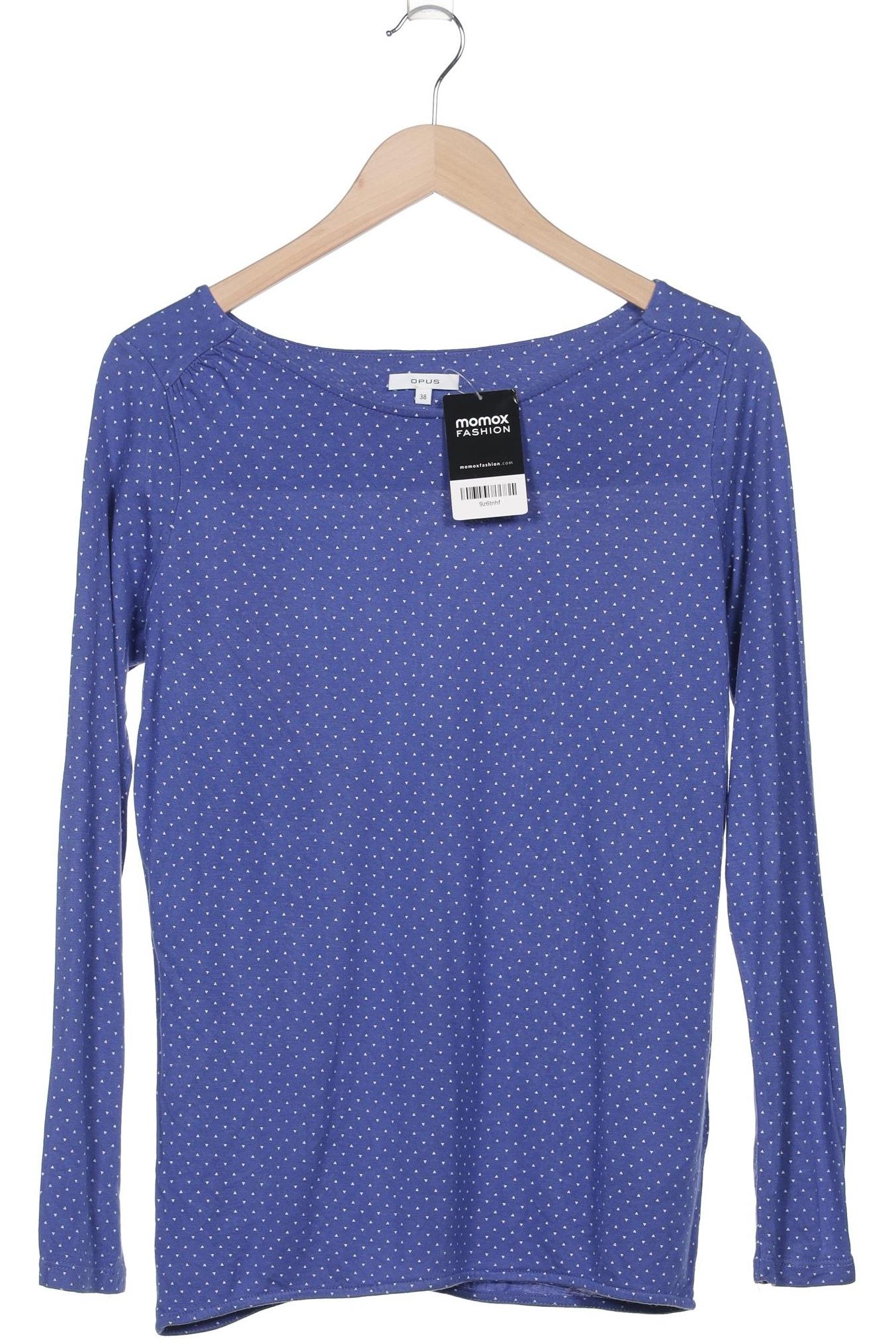 

Opus Damen Langarmshirt, blau, Gr. 38