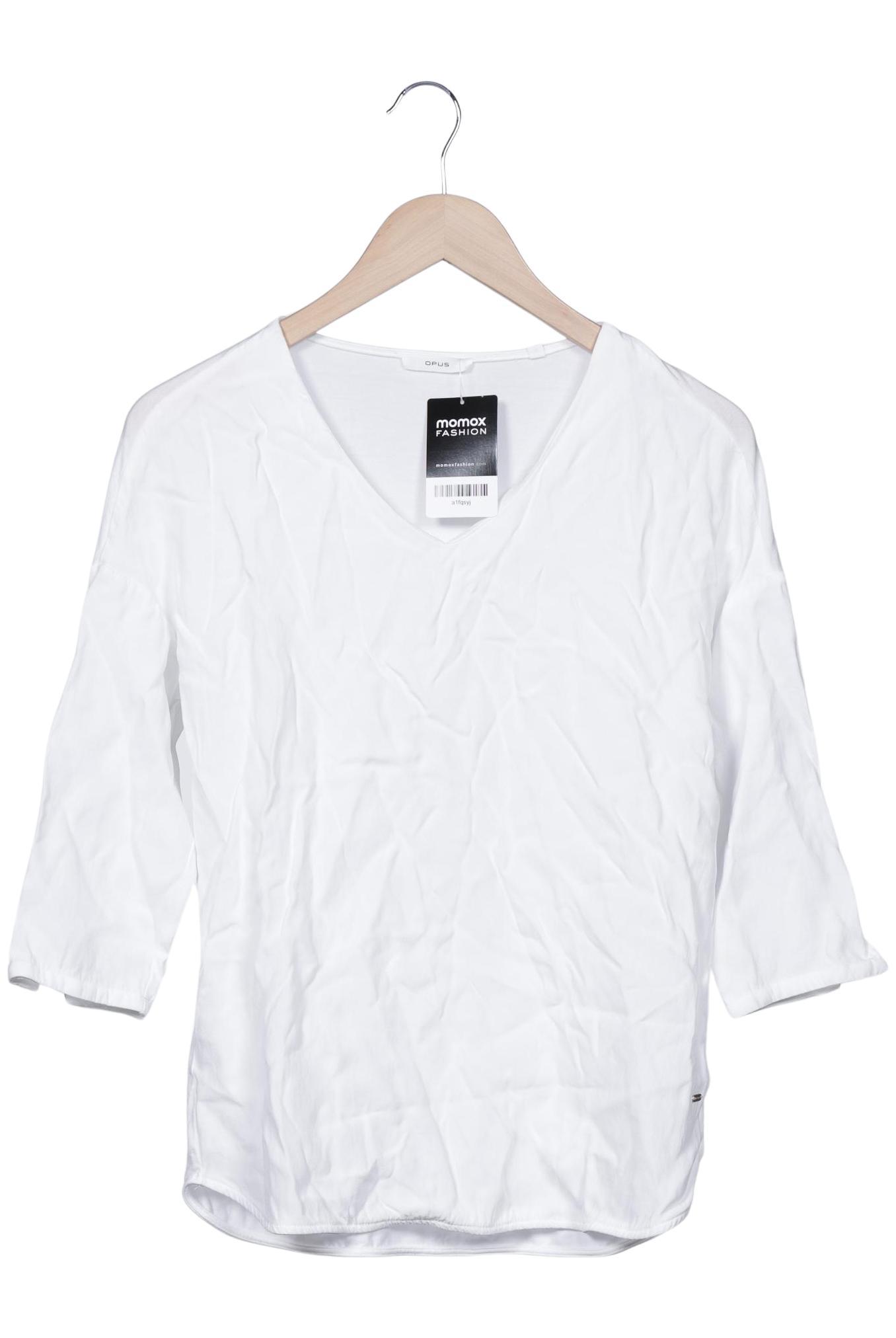 

Opus Damen Langarmshirt, weiß, Gr. 36