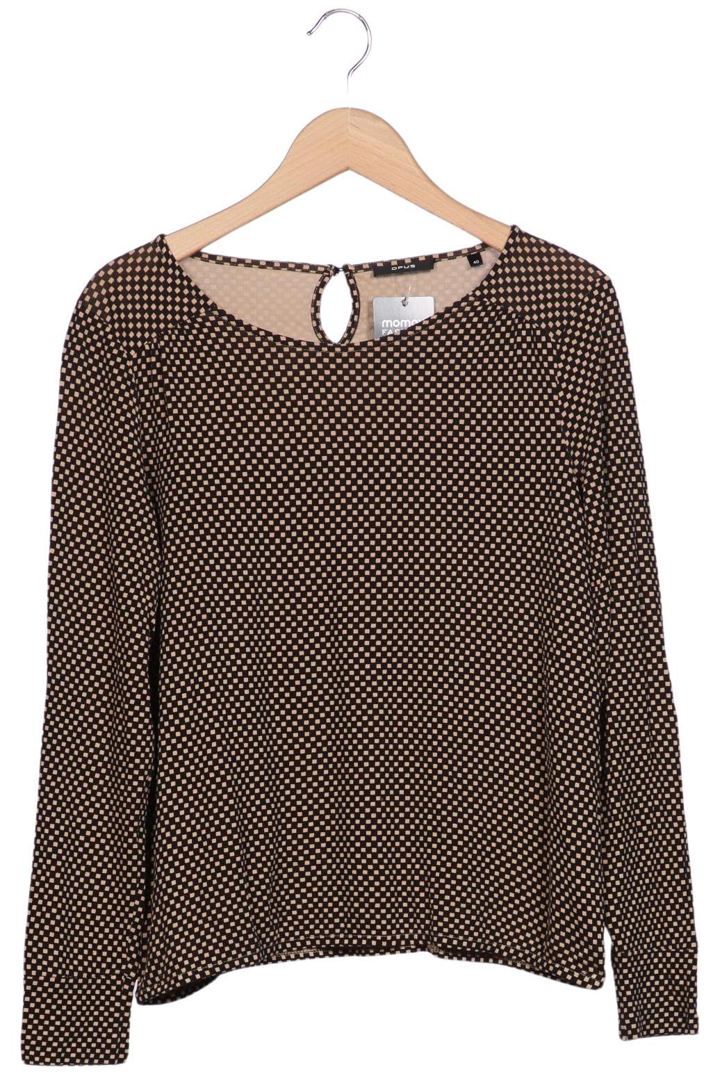 

Opus Damen Langarmshirt, braun, Gr. 40