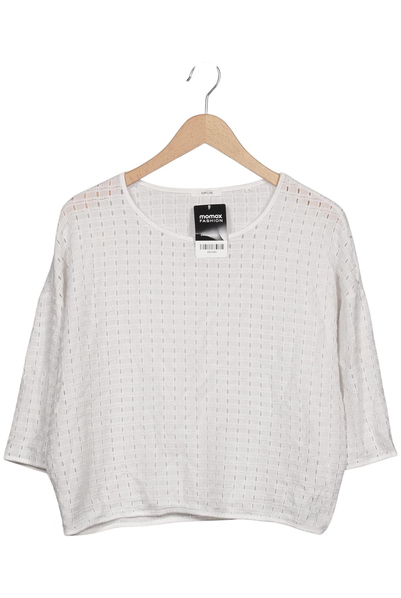 

Opus Damen Langarmshirt, weiß, Gr. 38