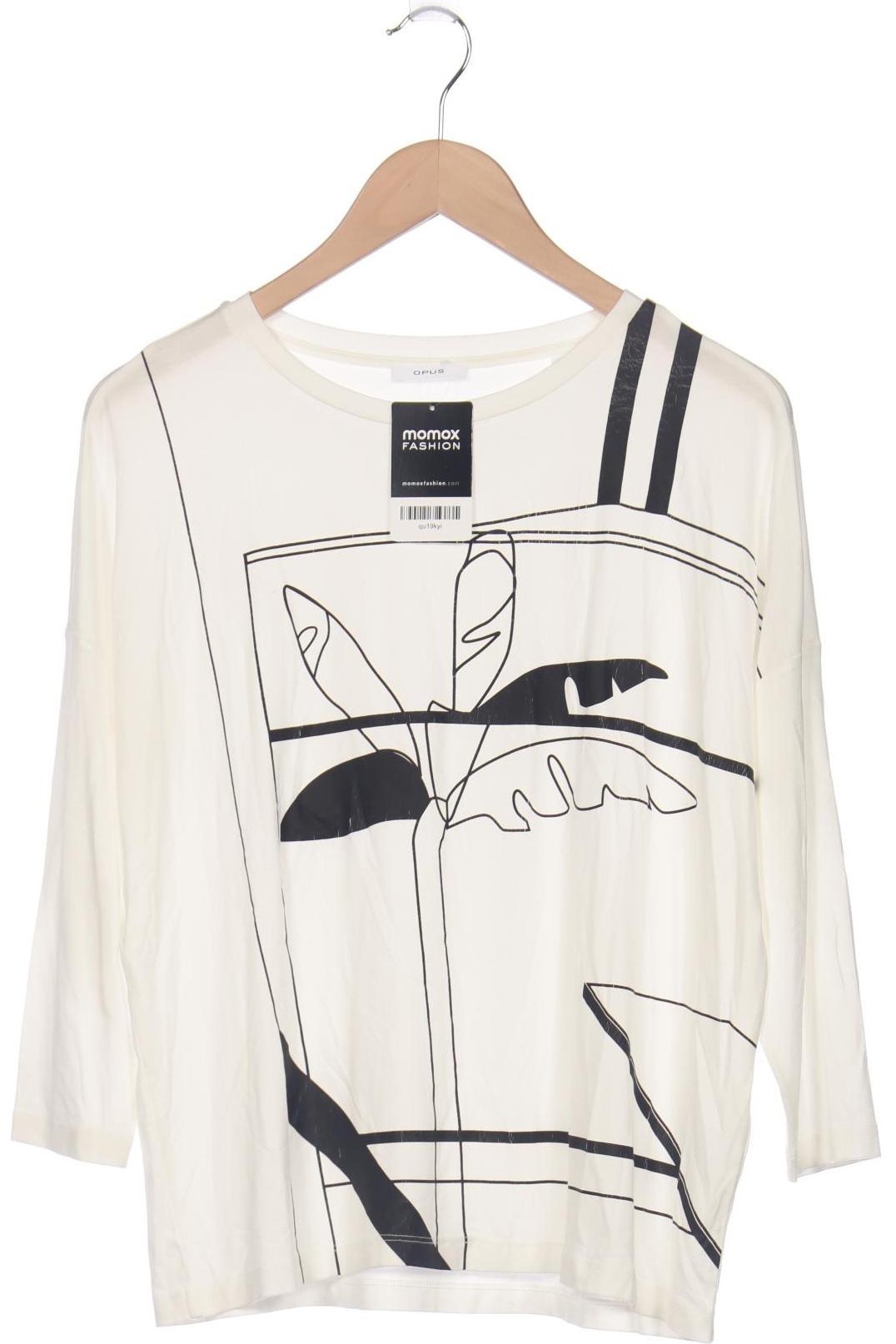 

Opus Damen Langarmshirt, weiß, Gr. 38